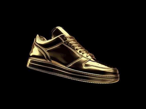 gouden sneaker