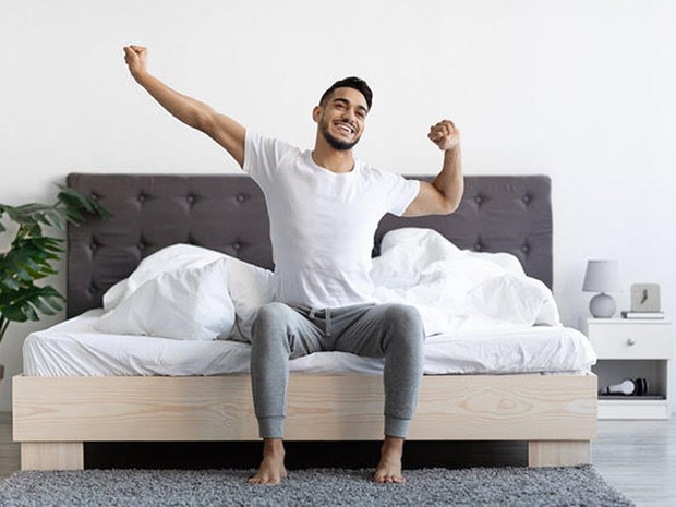 in bed wakker worden